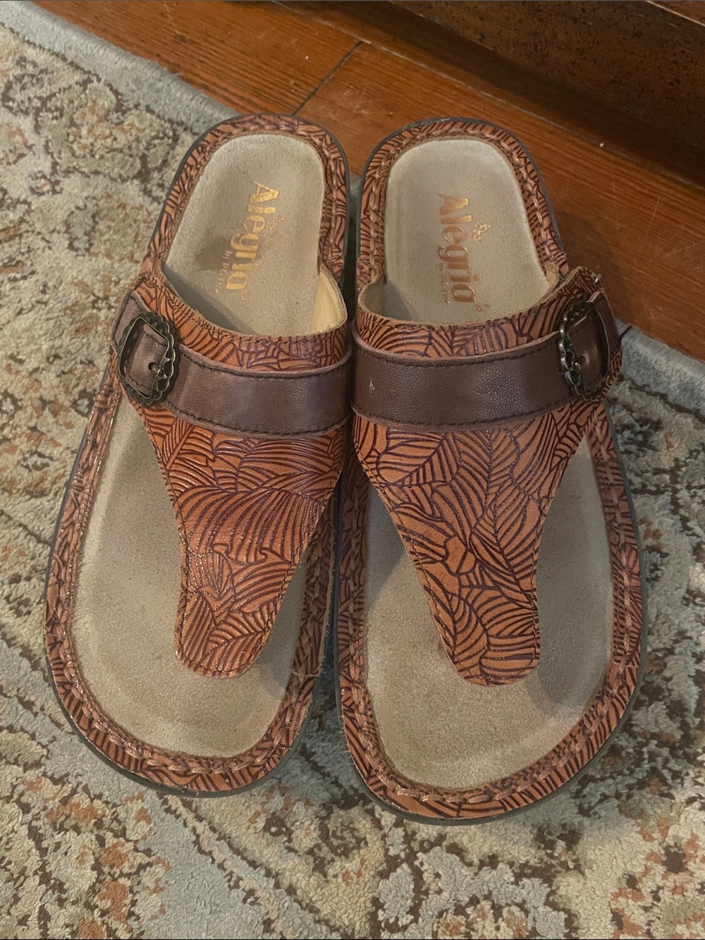 Brown Alegria sandals | size 38/ 8-8.5